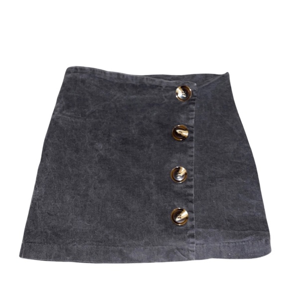 ALTARD STATE VELVET BUTTON SKIRT - Picture 1 of 1